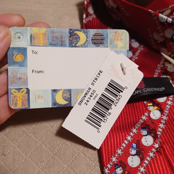 American Greetings Snowman Garland Red Tie NWT - Picture 5 of 7